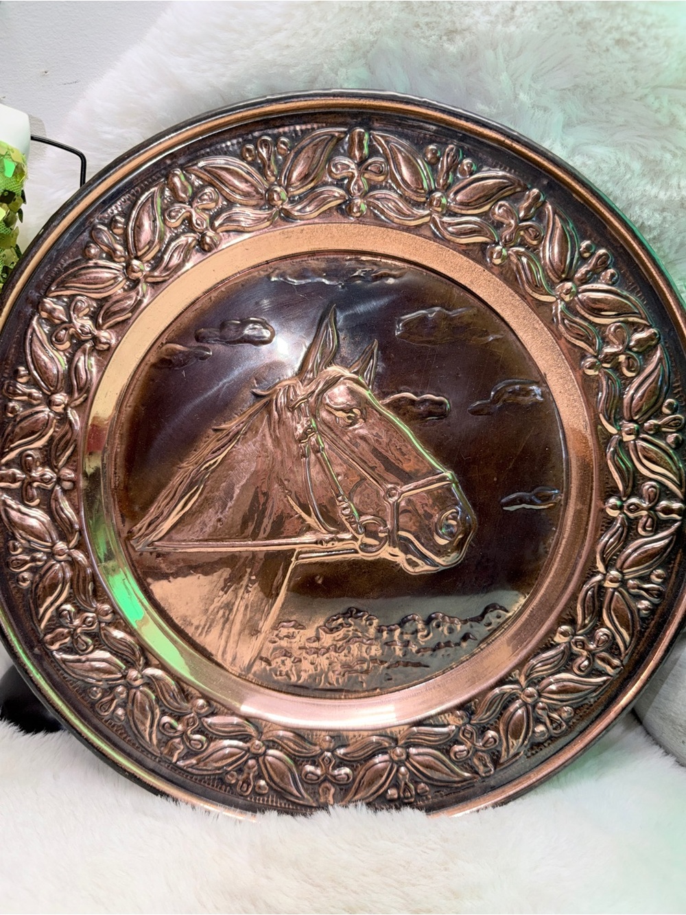 Vintage Decorative Copper Horse Wall Plaque Gorgeous Condition 🐎 - Picture 2 of 3